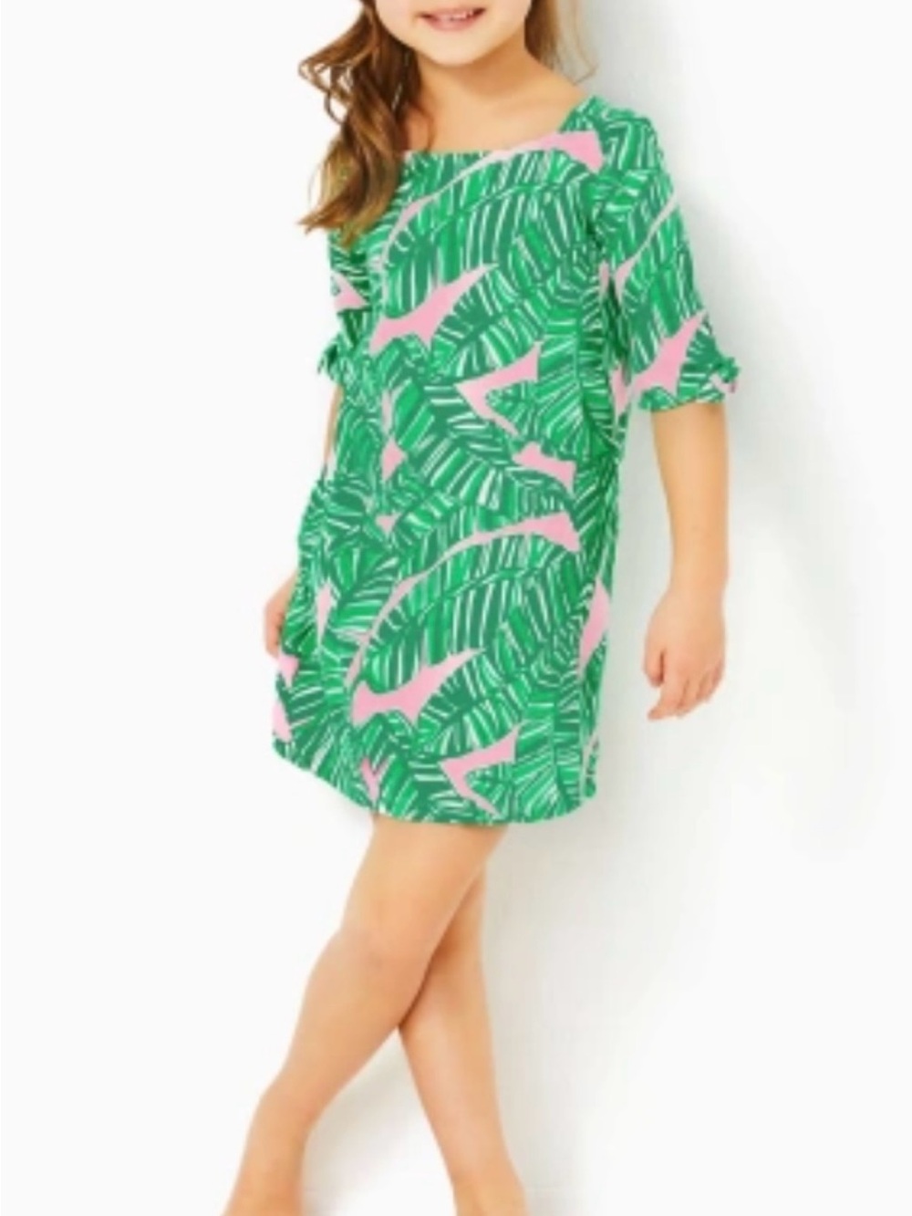 LILLY PULITZER
Girls Mini Lidia Dress In Conch Shell Pink Lets Go Bananas